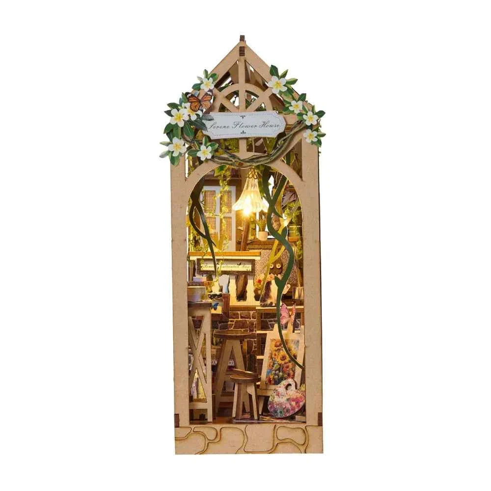 Serene Flower House DIY Book Nook Kit
