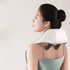 Massage devices for neck and shoulder with heat