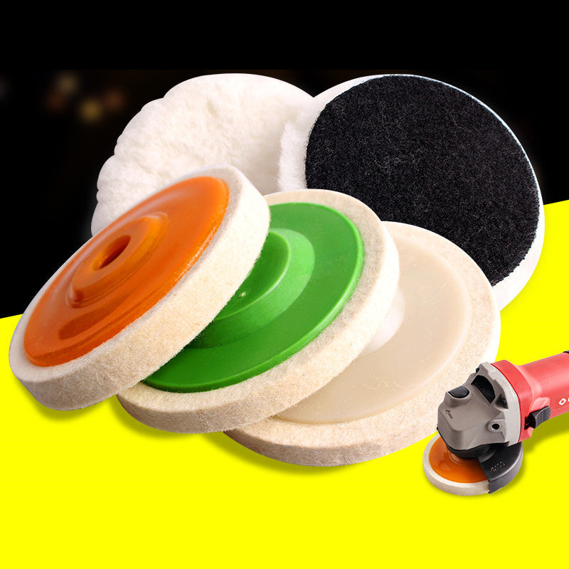 Wool polishing disc