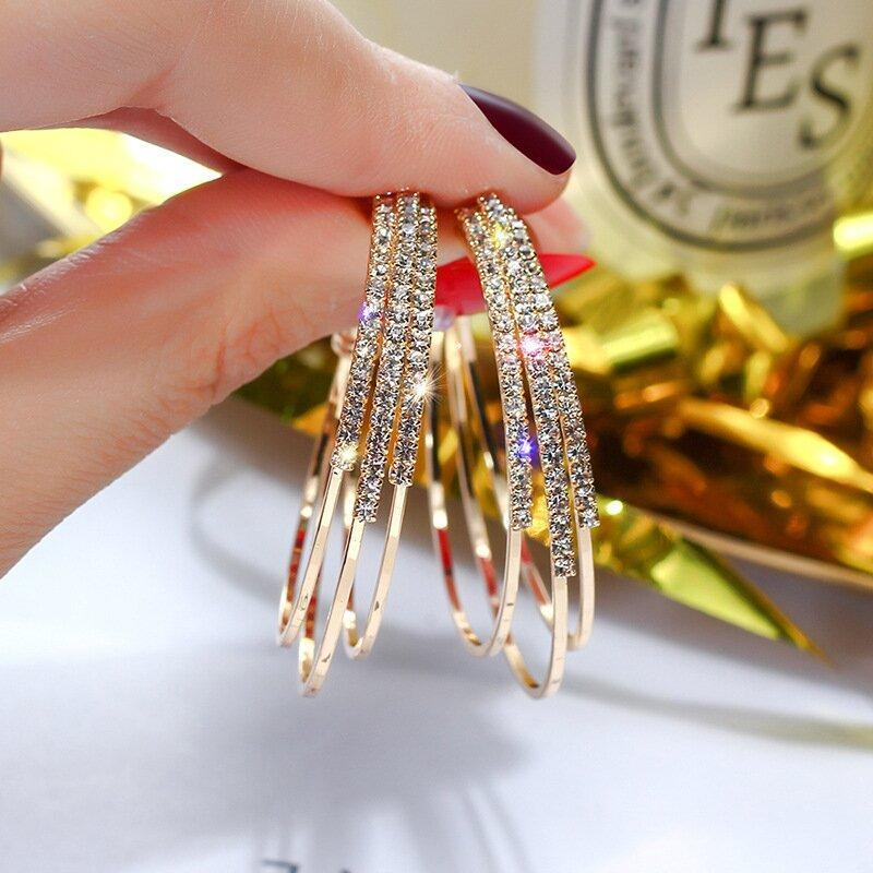 Shining Diamond Earrings