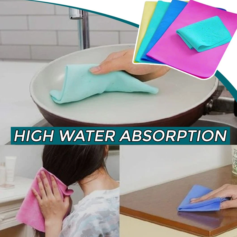 Reusable absorbent cleaning cloth