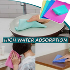 Reusable absorbent cleaning cloth