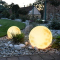 Garden lamp in the shape of the moon