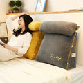 Wedge-shaped back support cushion