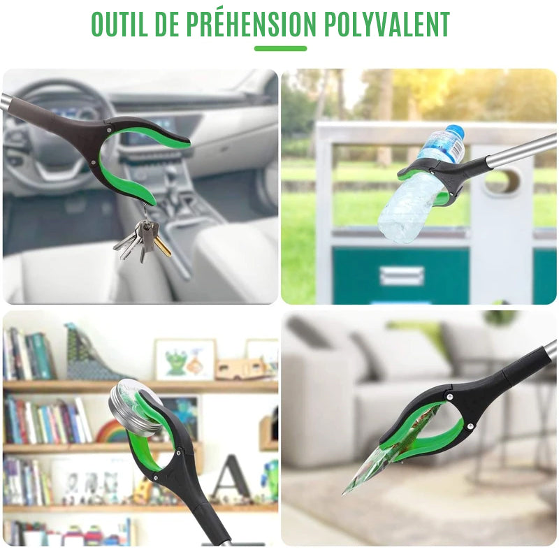 Gripping tool with adjustable angle arm