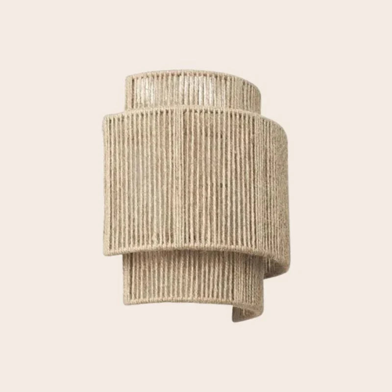 Modern Braided Rattan Wall Lamp