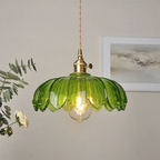 Vintage Glass Hanging Lamp
