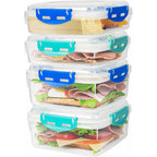 Leak-proof lunch boxes (set of 4)