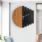 Large Wooden Clock for Interiors