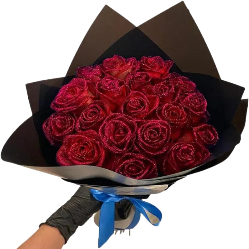 LumiPetal Glitter Roses – Decorative umen for Party and Gift