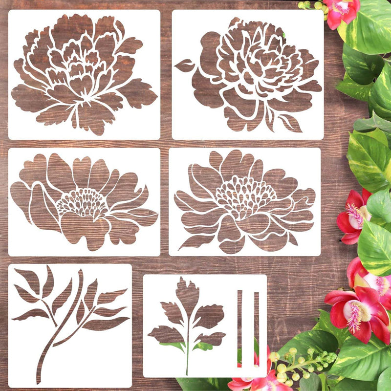 Large Flower Stencils for Garden Fence