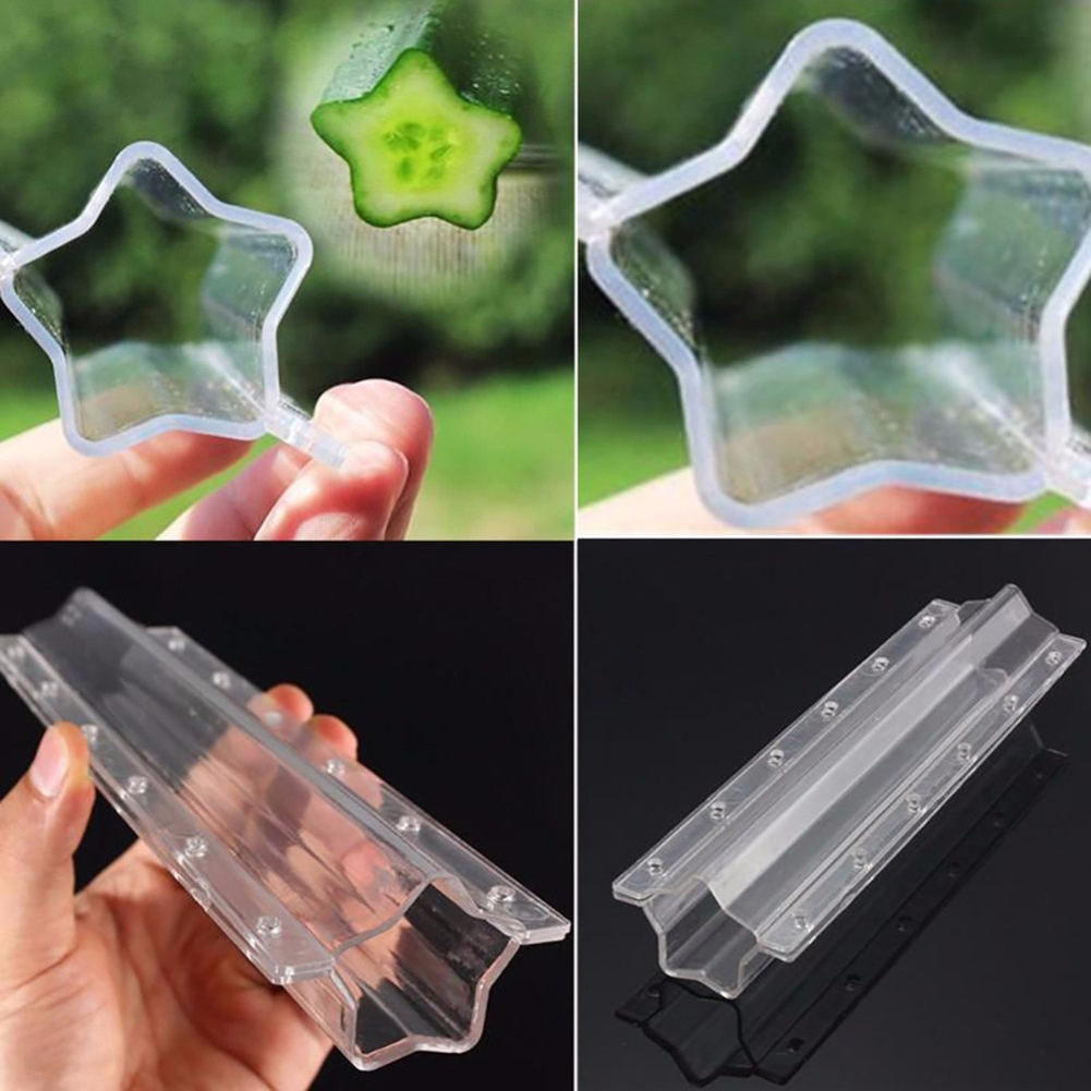 Star shape vegetable mold for cucumbers – Creative mold rail for fruits and vegetables