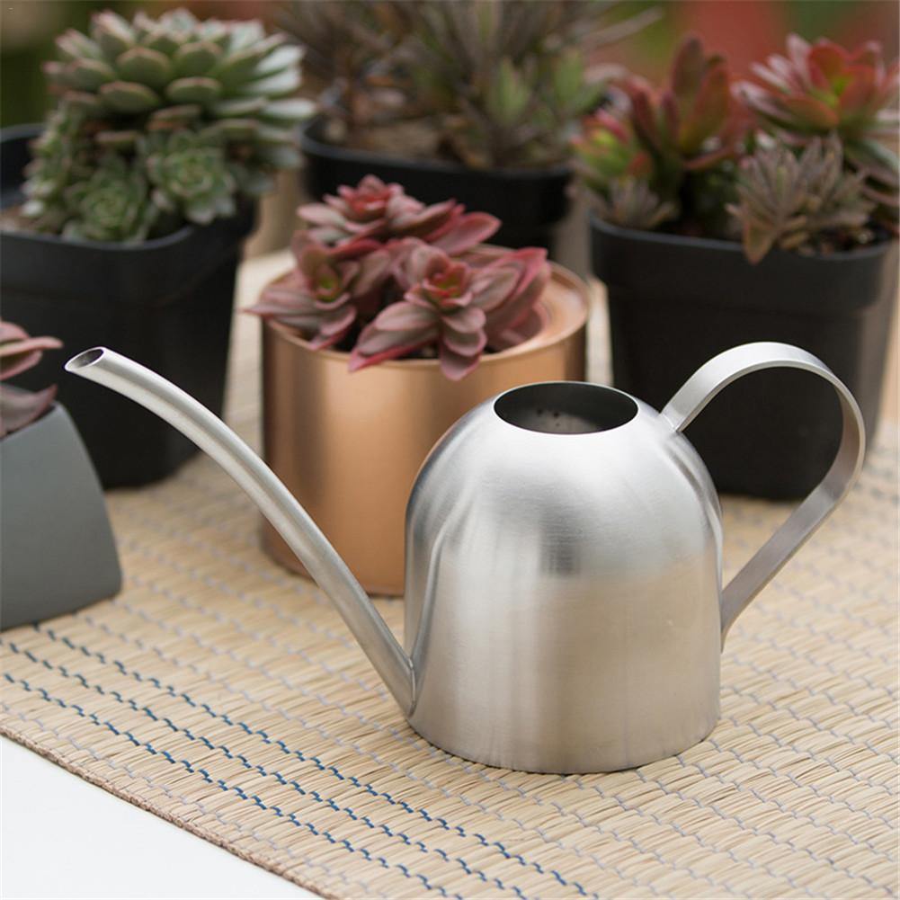 Stainless Steel Watering Can with Flexible Neck | Modern Design | Perfect Watering | Rustproof