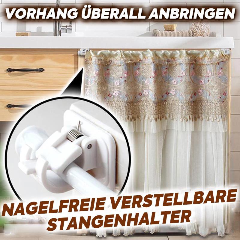 Nail-free adjustable rod holders (2 pieces)