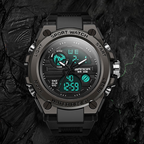 Men's Double Display Waterproof Luminous Watch