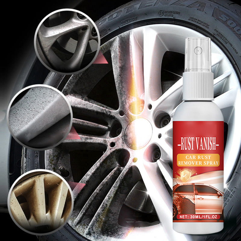 Multifunctional efficient long-lasting car rust remover spray