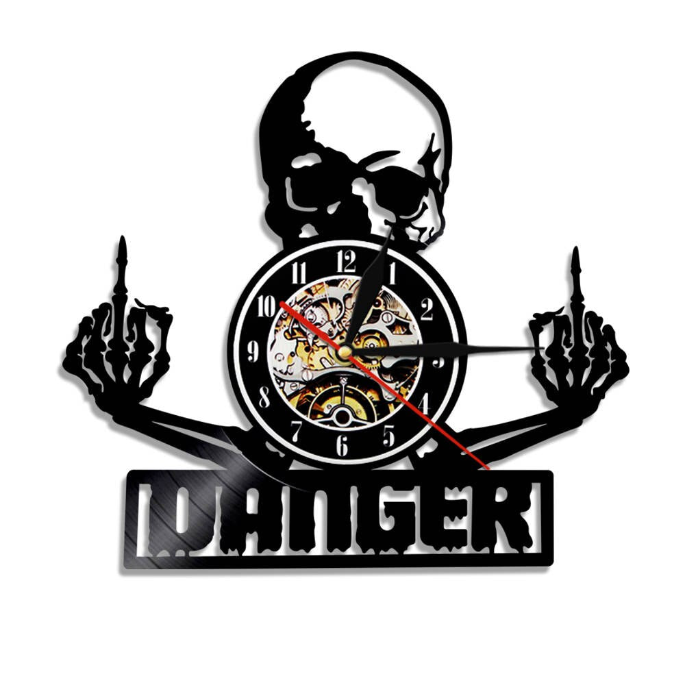 SkullVibe - Fierce Vinyl Wall Clock
