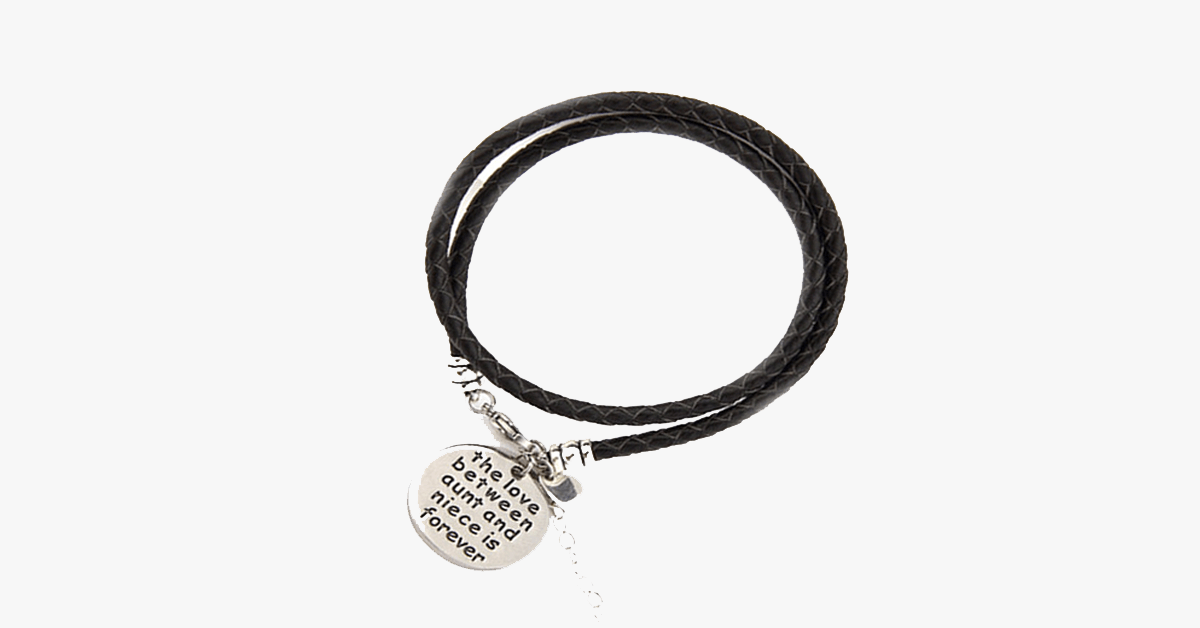 The love between aunt and niece is forever bracelet