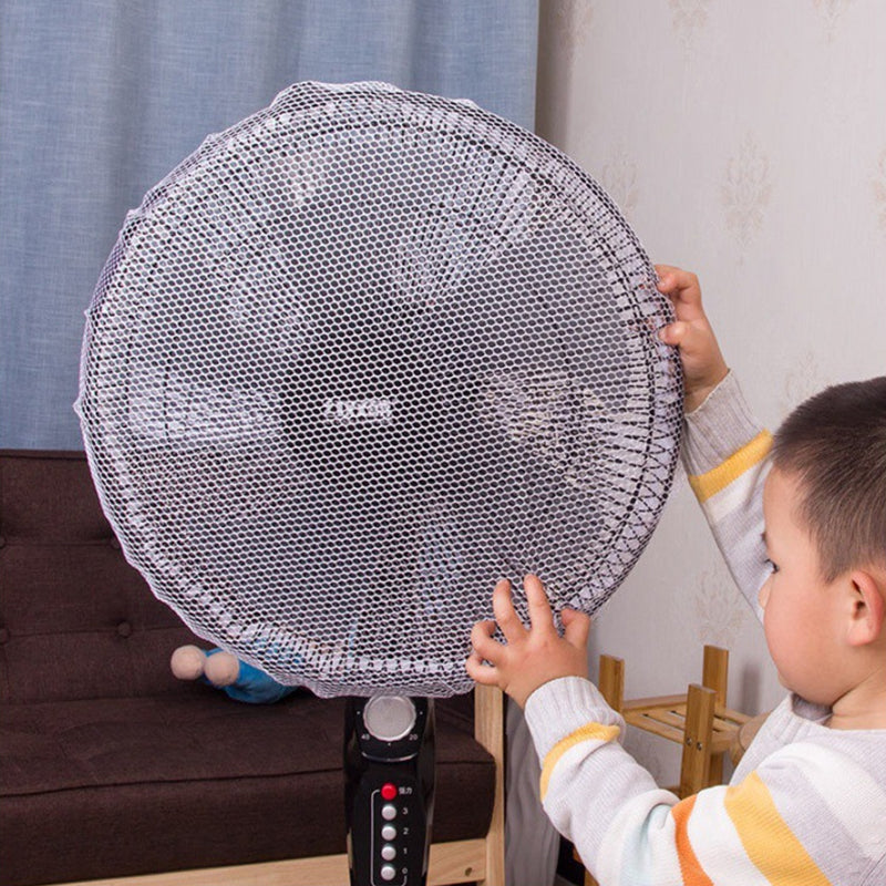 Protective net for electric fans