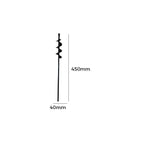Screws with screw-shaped shaft