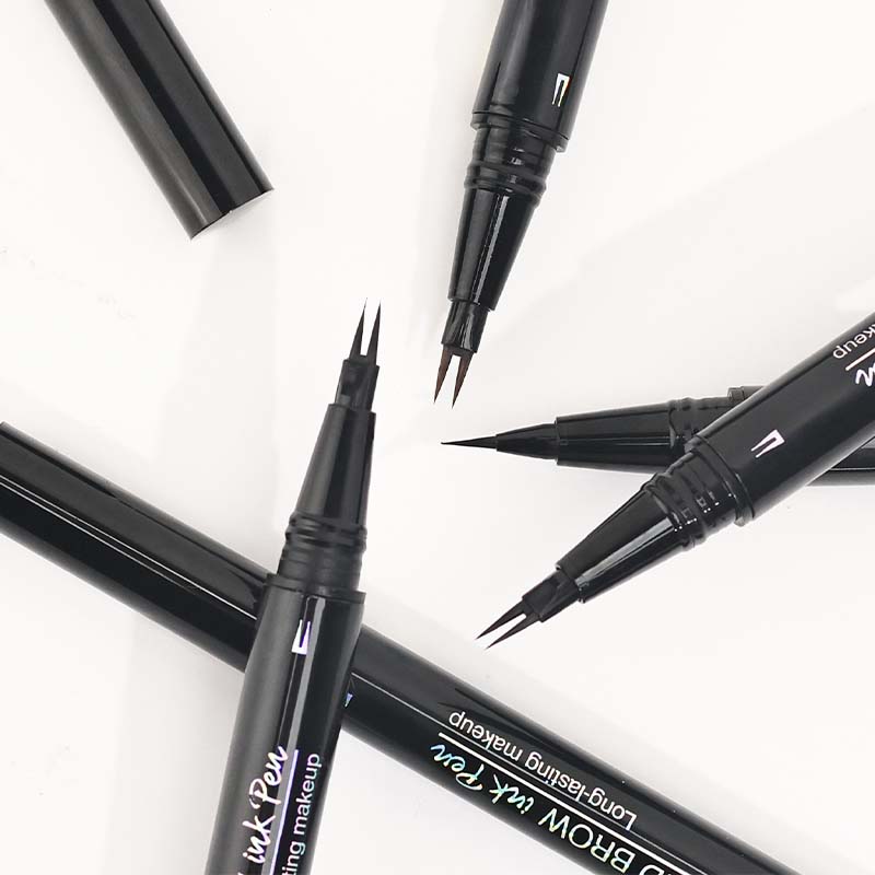 2-in-1 Dual-Ended Eyebrow Pencil with Micro-Fork Tip Applicator and Precise Brush Tip
