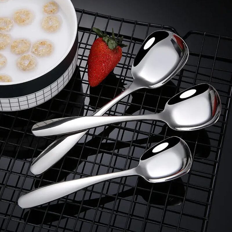 Square Head Stainless Steel Spoon