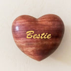 Small Pocket Hug Wooden Heart Token