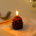 Flameless Pine Cone Candles