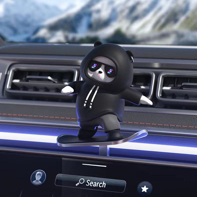 Skateboarding Bears Car Decoration