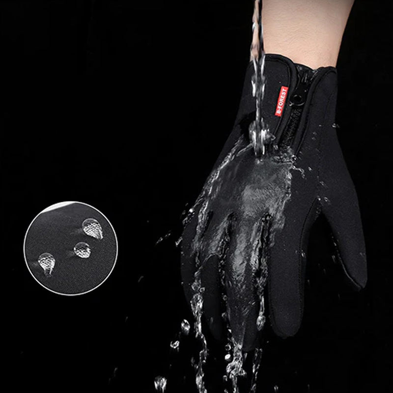 Water-repellent thermal gloves