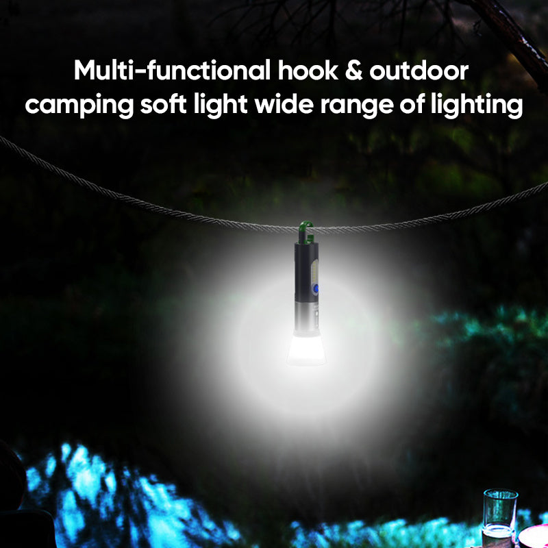 Rechargeable LED Flashlight with 750-Lumen Output and 200 m Range