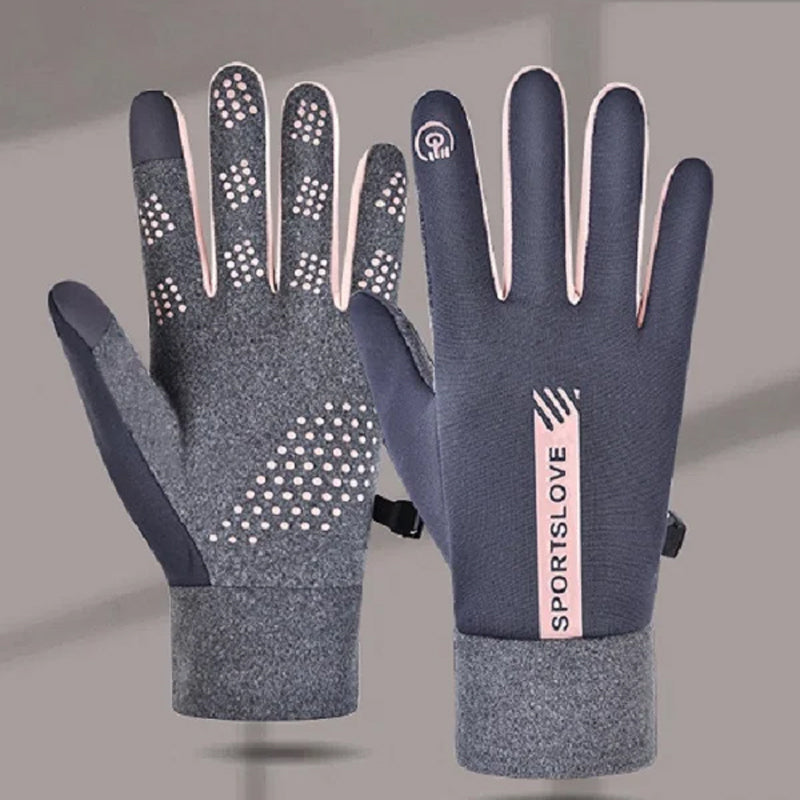 Waterproof finger touchscreen gloves, non-slip and cold-resistant