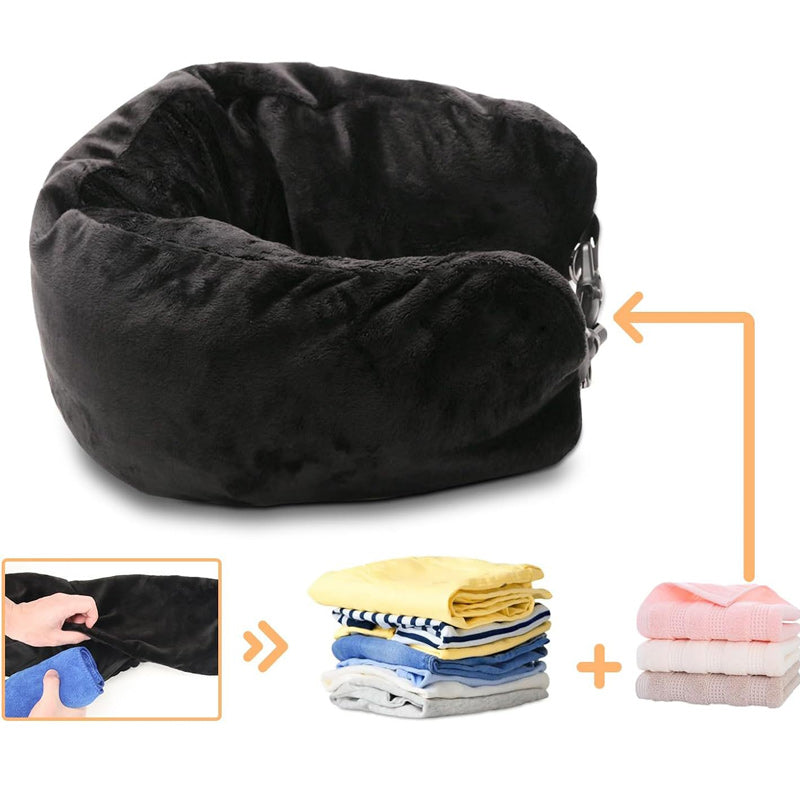 Stuffable Clothing Travel Neck Pillow