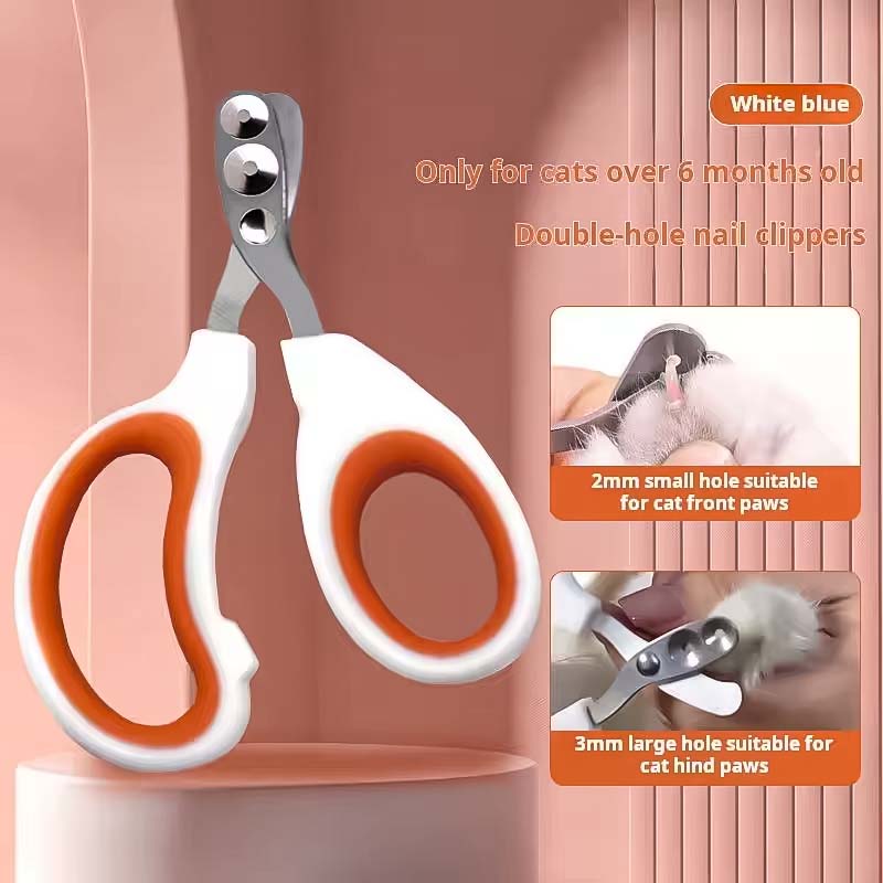Double hole pet nail clipper