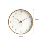 Simple analog solid wood wall clock for home – timeless and elegant!