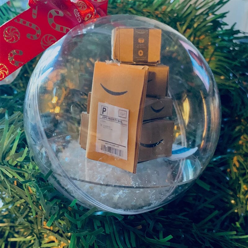 Christmas ornament transparent ball