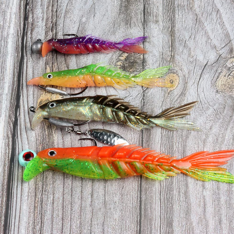 Rubber fish with multiple segments