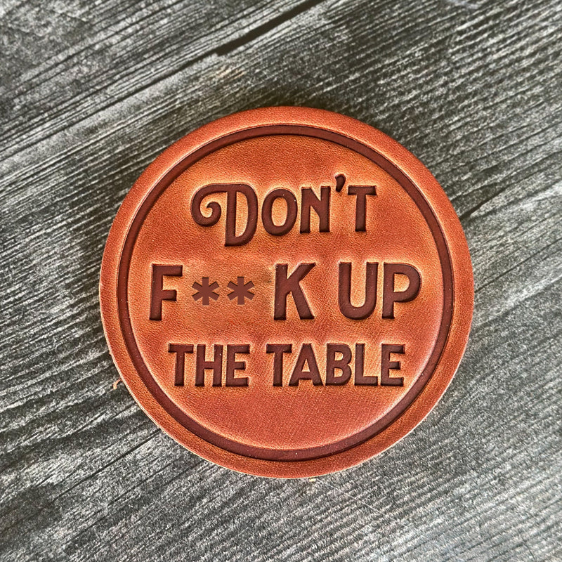Funny Leather Coasters