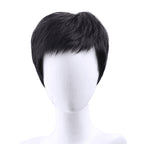 Natural full medium-length hair wig
