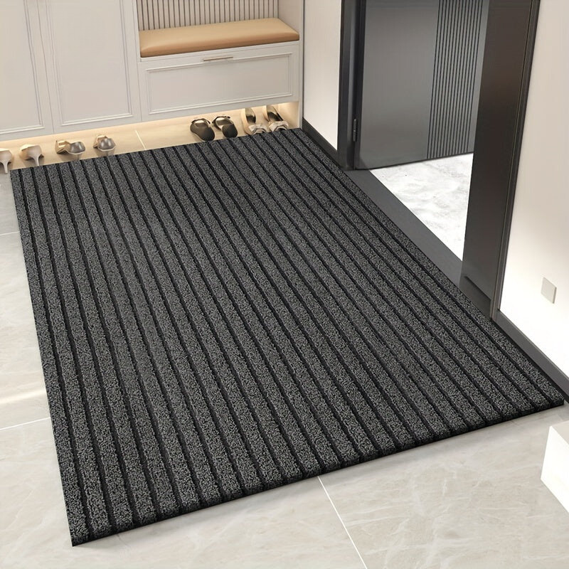 All-Season Weatherproof Doormat – Abrasion-Resistant Striped Doormat, Non-Slip, Stain and Fade Resistant, Low Profile Mat for Indoor and Outdoor