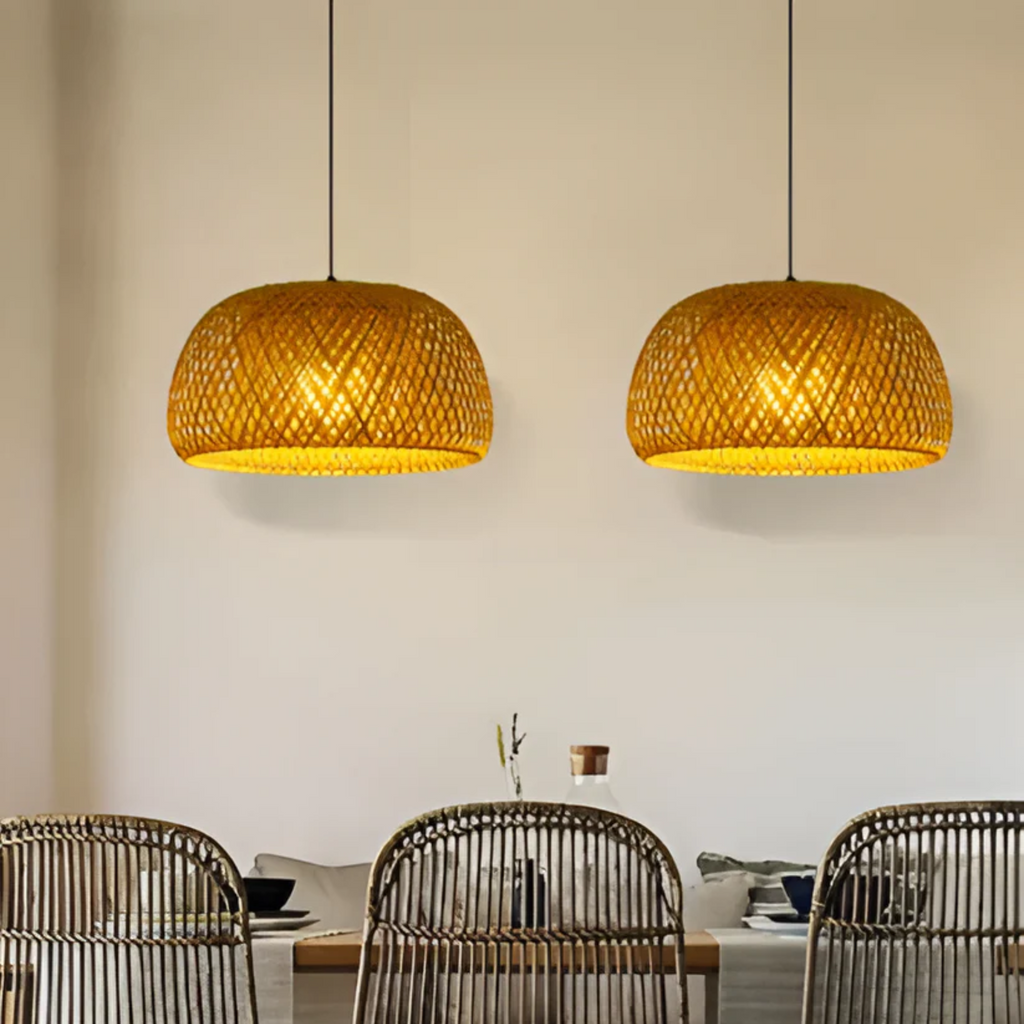 Aesthetic Wicker Pendant Lamp