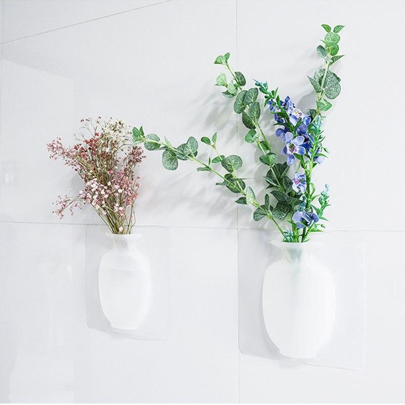 Silicone Sticky Wall Vase