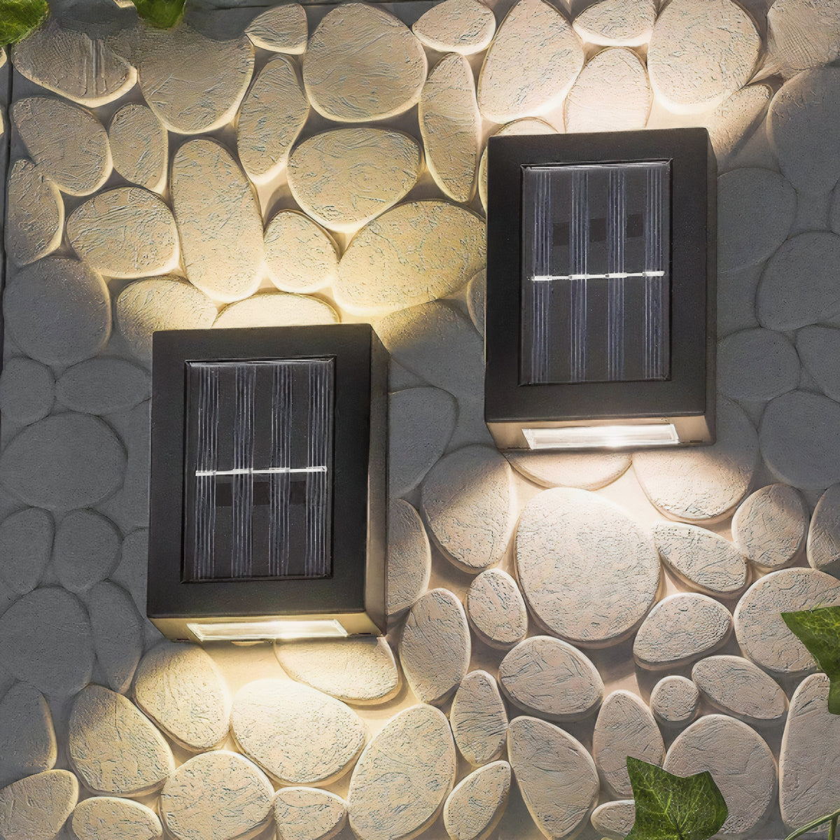 LuxeSolar Elegant LED Wall Lamp | Sustainable solar energy with automatic operation