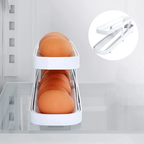 Automatic Scrolling Egg Rack Holder Storage Box with Gravity-Fed Dispensing