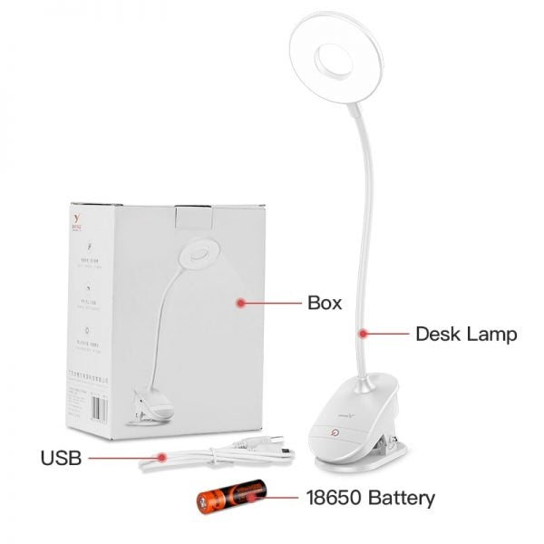 Wireless Bedside Clip-On Lamp