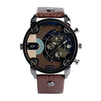 Men's Fashion Large Dial Style Steel Band Watch