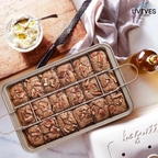 Non-Stick Baking Pan with Divider | 18 Perfect Portions | Even Heat Distribution | CookieCraft