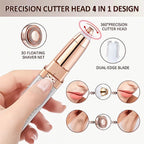 4 In 1 Facial Electric Shaver For Women, Full Body Epilator Rechargeable Eyebrow Nose Bikini Area Hair Clipper