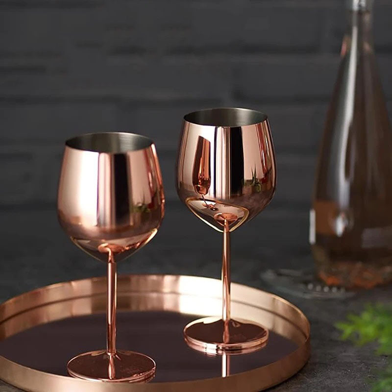 Stainless Steel Glasses (Set of 6)