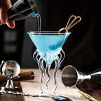 Unique, octopus-inspired cocktail glass